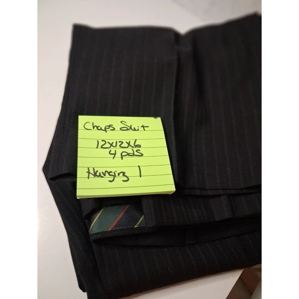 Chaps by Ralph Lauren Mens Wool Pinstripe Two Piece Suit Size Regular Contempora